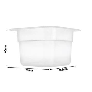 GGM Gastro | (12 stuks) Polypropyleen GN-bak GN 1/6 - wit -, Verzenden