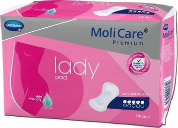 Molicare Premium Lady Pad 5 Druppels - 14 stuks, Diversen, Verpleegmiddelen, Verzenden, Nieuw