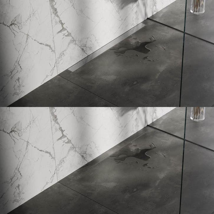 Brauer Douchegoot met Multifunctioneel Rooster en Flens Voor, Doe-het-zelf en Verbouw, Sanitair, Nieuw, Rvs, Ophalen of Verzenden