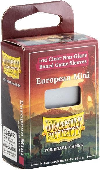 Dragon Shield Board Games Sleeves Non Glare - European Mini, Verzenden, Nieuw