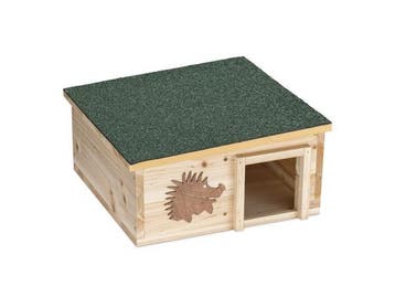 Veiling - Navaris egelhuis hout 40x40x19cm afneembaar dak, Nieuw