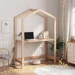 [en.casa] Kinderbureau Suså 160x110x50 cm verstelbaar houtkl, Huis en Inrichting, Bureaus, Verzenden, Nieuw