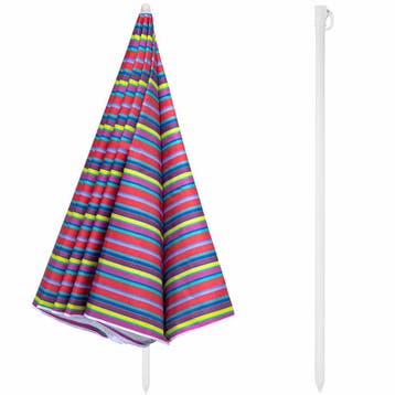 Parasol Kreta Kleurrijk Ø200cm met kantelfunctie, Verzenden, Nieuw