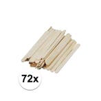 72 naturel ijsstokjes knutselhoutjes 11 x 1,1 cm  - Knutse.., Ophalen of Verzenden, Nieuw