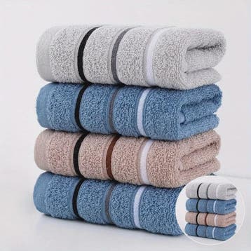 Pluche Katoenen Handdoekenset - Zacht & Absorberend, Diverse