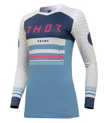 Thor 2024 Prime Blaze Dames Crossshirt Blauw / Wit maat L, Ophalen of Verzenden, Nieuw