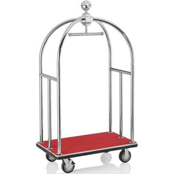 Bagagetrolley | UNITY | RVS | Rood | Wielen (Geremd) |, Verzenden, Nieuw in verpakking