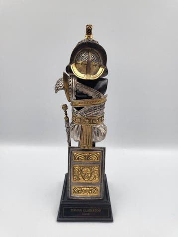 Armure miniature en étain et or 24 carats – Franklin Mint –