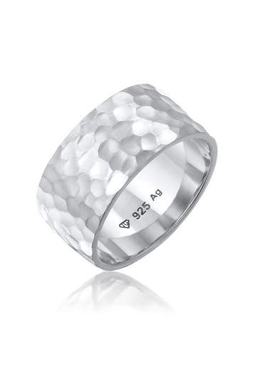 Elli - Ring - Dames Band Basis Gehamerd in 925 Sterling, Sieraden, Tassen en Uiterlijk, Verzenden, Nieuw