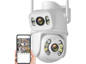 Veiling - Dual lens camera - QXGA - 2x 3MP - wit, Nieuw
