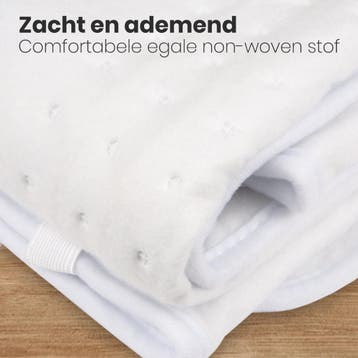 2dekans | Auronic Elektrische Onderdeken - 1 Persoons -, Ophalen of Verzenden, Zo goed als nieuw, Wit