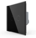 Livolo Glazen Touchscreen Dimmer, Wisselschakelaar | Zwart |, Doe-het-zelf en Verbouw, Ophalen of Verzenden, Nieuw, Schakelaar