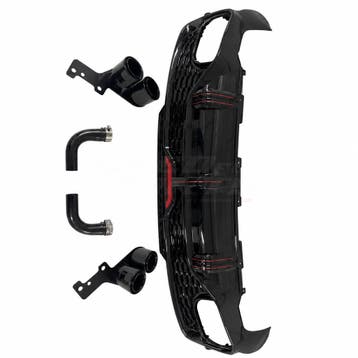 Diffuser With Black Exhaust Tips Voor Audi Q5 S Line/SQ5 FY, Ophalen of Verzenden, Nieuw