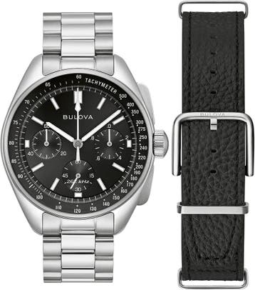 Bulova 96K111 Lunar Pilot Archive Series horloge, Overige merken, Staal, Verzenden, Polshorloge