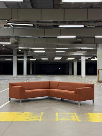 Pode Insert Hoekbank | Terracotta | NIEUWSTAAT + Garantie, 250 tot 300 cm, Overige materialen, Hoekbank, Ophalen of Verzenden