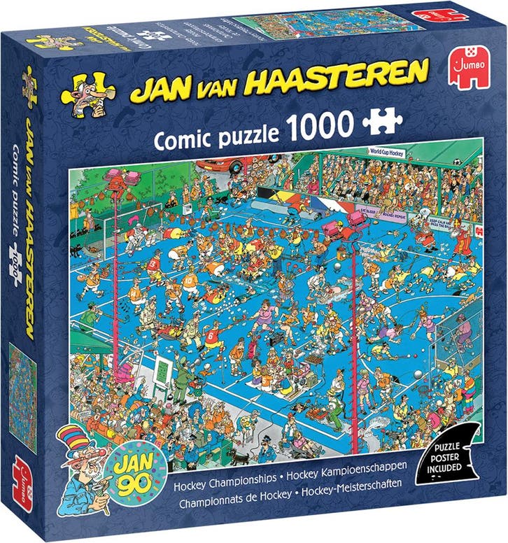 Jan van Haasteren - Hockey Kampioenschappen Puzzel (1000, Hobby en Vrije tijd, Denksport en Puzzels, Nieuw, Verzenden