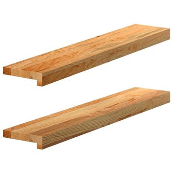 Vensterbank Massief Eiken | 59% Korting Actie, Doe-het-zelf en Verbouw, Hout en Planken, Minder dan 25 mm, Eiken, Ophalen of Verzenden