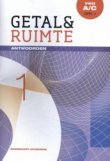 vwo A/C deel 1 / Getal & Ruimte / antwoorden 9789001841836, Verzenden, Zo goed als nieuw