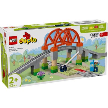 LEGO DUPLO treinbrug en rails uitbr van €43,99 voor €27,99, Ophalen of Verzenden, Nieuw