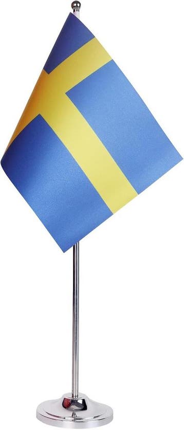 Landenvlag zweden 22x15cm | retourdeal 55% korting, Ophalen of Verzenden, Nieuw