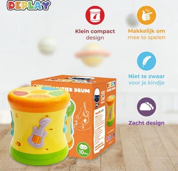 DEPLAY Muziek Drum Kinderspeelgoed Drumstel, Ophalen of Verzenden, Zo goed als nieuw