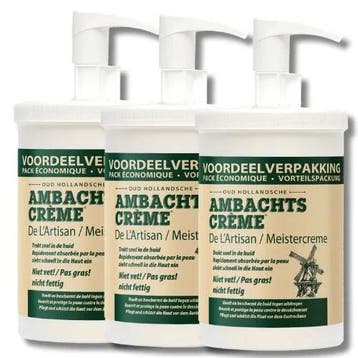 Ambachtscreme pomp - 1000ml - 3 stuks, Verzenden, Nieuw