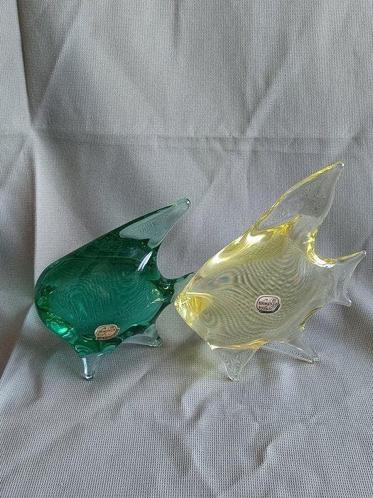 Bochemia - Miroslav Janku - Pot (2) - Glas - glasvis, Antiek en Kunst, Antiek | Glas en Kristal