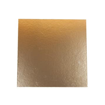 Taartkarton Vierkant Goud/Zwart 24x24cm 5st., Verzenden, Nieuw