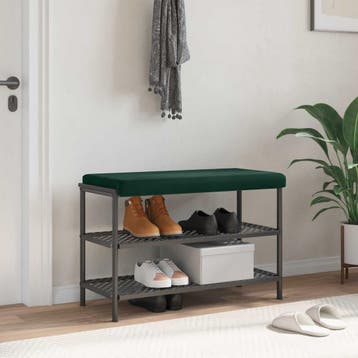 vidaXL Bankkussen fluweel Donkergroen Diepte 35 cm, Verzenden, Nieuw, Groen