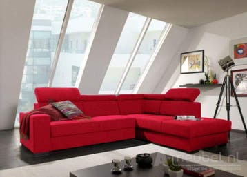 Hoekbank Raalte - hoekbanken - Roze, Nieuw, 150 cm of meer, Stof, 250 tot 300 cm