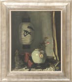 Lizzy Ansingh (1875-1959), Japanse lampion (boeddha en vaas), Antiek en Kunst, Kunst | Schilderijen | Klassiek