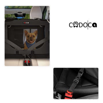Hondentransportbox Antraciet XXL 90x61x65cm (Voor in Huis), Verzenden, Nieuw