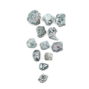 Diamant 10 ct blauwe losse ruwe diamantenpartij- 2 g