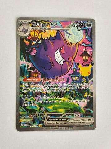 Pokémon Card 30th Celebration - Gengar Ex 154/128, Nieuw