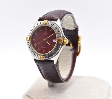 Breitling - Callisto - Quartz - 80510 - Date - Burgundy Dial, Nieuw