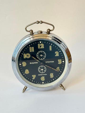 Wekker - Bayard « Stentor Répétition » vintage – Chrome &