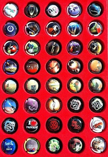 Collectie champagnecapsules - herbert didier