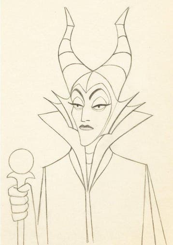 Walt Disney – Maleficent Originele Animatietekening -, Nieuw