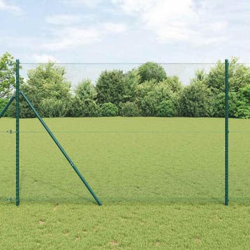 vidaXL Hexagon Hek Groen 1,6 x 10 m PVC, Verzenden, Nieuw, Kunststof