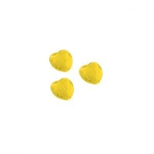 10x Kinderkralen acryl facet hart geel 12.5 mm (Acrylkralen), Ophalen of Verzenden, Nieuw, Kraal