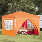 vidaXL Pop-up partytent 288 x 288 x 245 cm Oranje Oxford, Tuin en Terras, Partytenten, Verzenden, Nieuw, Partytent