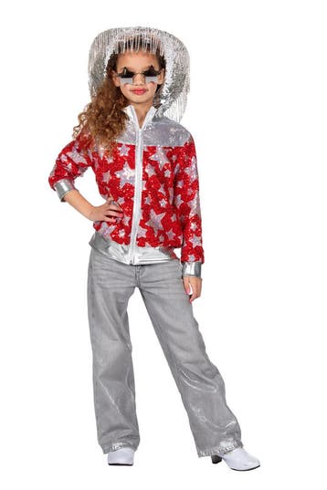 Glamorous Pailletten Jasje Sterren Meisje Rood, Kleding | Dames, Carnavalskleding en Feestkleding, Ophalen of Verzenden, Nieuw