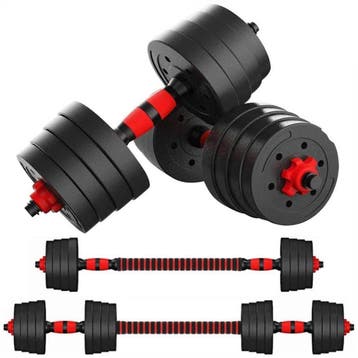 Dumbbell Set 30kg | Zwart Composiet | Laatste Stuk!, Ophalen of Verzenden, Zo goed als nieuw, Rug, Halterset