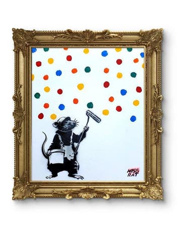 MISS RAT (1981) - YAYOI KUSAMA by MISS RAT - BANKSY TRIBUTE