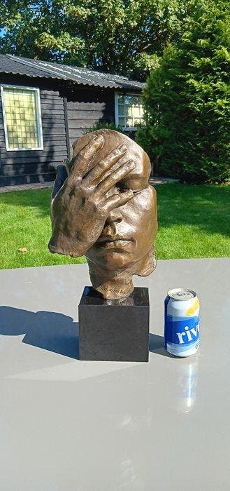 sculptuur, Salvador Dali - 39 cm - Koud geverfd brons, Antiek en Kunst