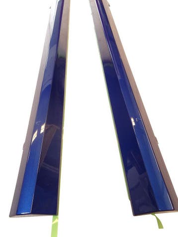 AUDI S3 Sline Sideskirts | Cabrio 8V | X5Q Scuba Blue | OEM, Links, Nieuw, Bumper, Audi