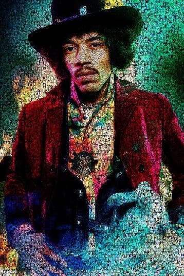 David Law - Crypto Jimi Hendrix III - Format XL 50X75