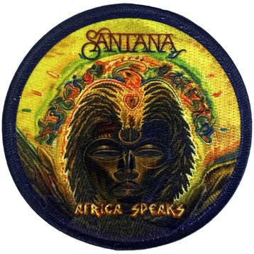 Santana  - Africa Speaks - patch officiële merchandise, Ophalen of Verzenden, Nieuw, Kleding