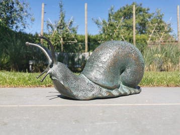 Beeldje - Bronze Snail - Brons