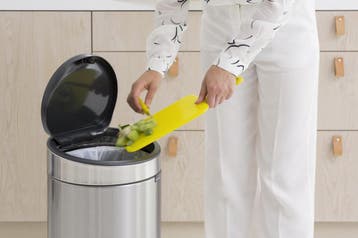 Brabantia Touch Bin Prullenbak - 30 liter - Matt Steel, Ophalen of Verzenden, Zo goed als nieuw